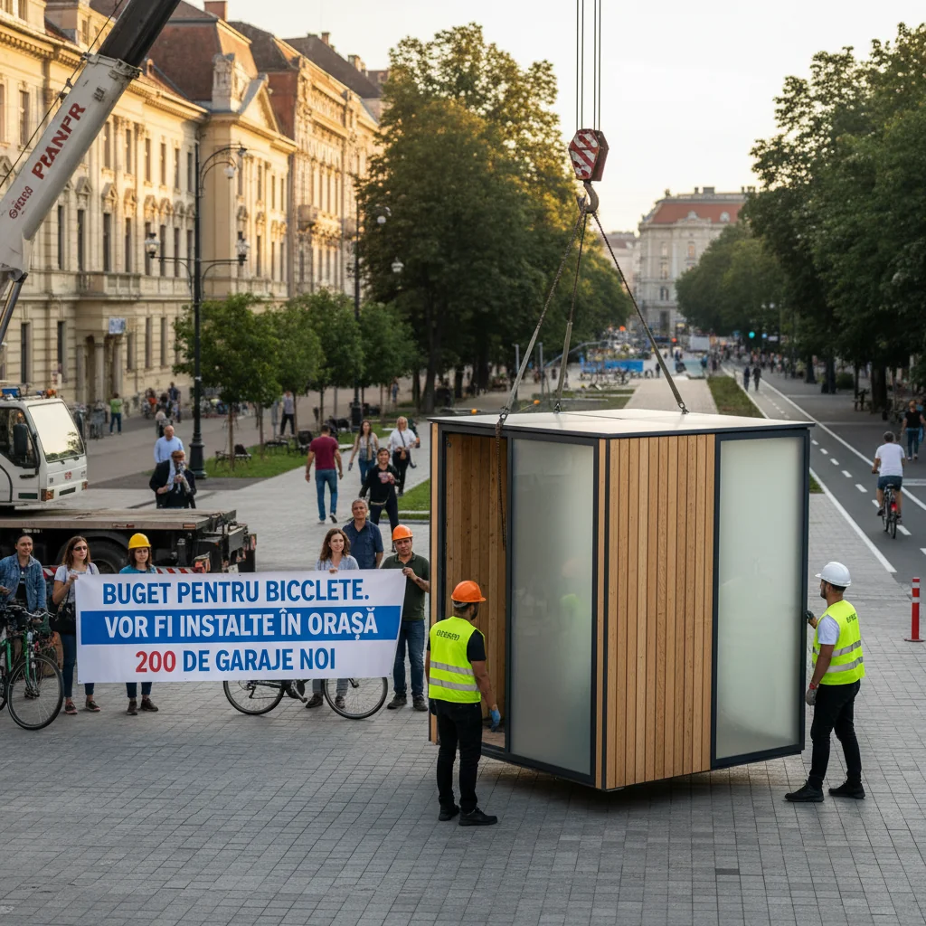 200 de garaje noi pentru biciclete în orașul nostru