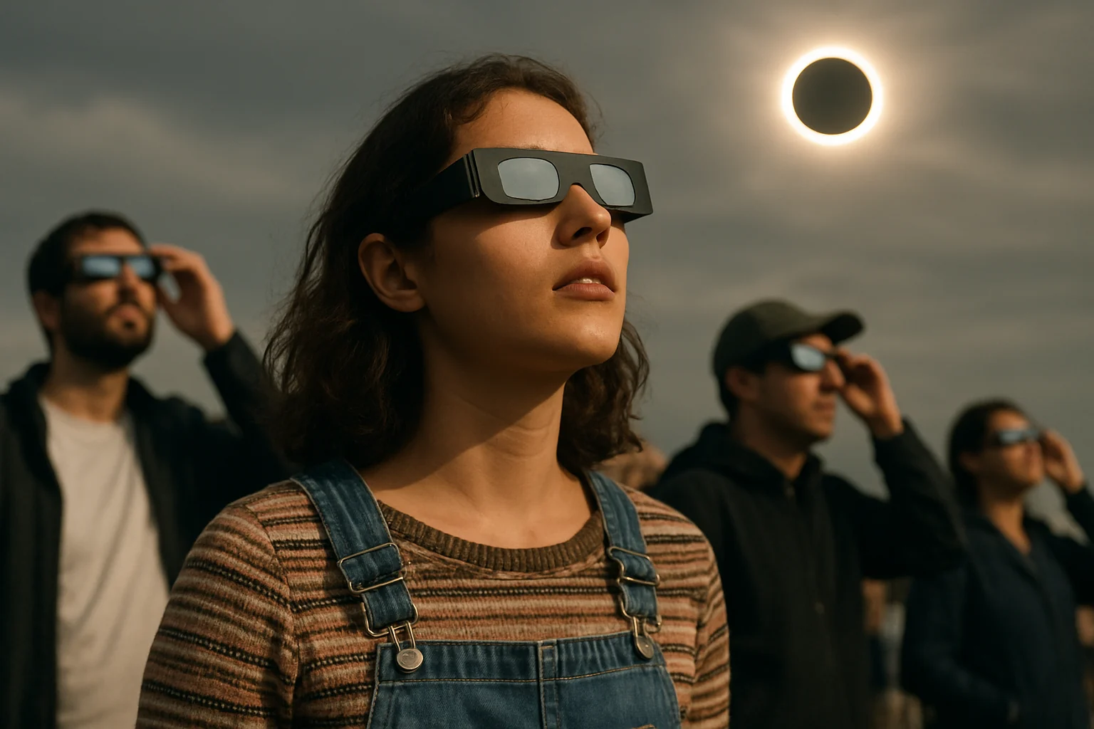 Cum se vede din Buzău eclipsa parțială de Soare din 12 august și unde va fi maximul în România