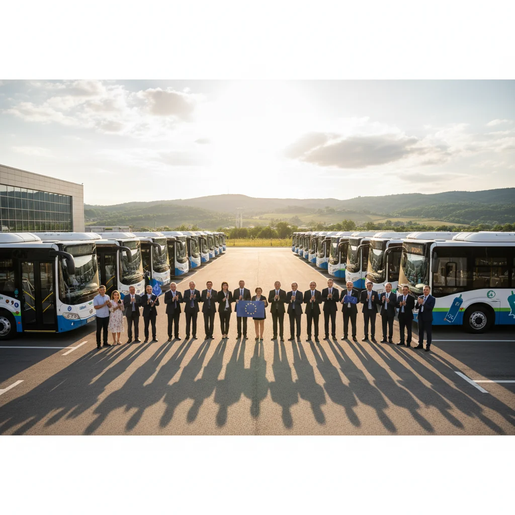 41 microbuze electrice noi livrate în comunitățile buzoiene, alte 20 sosesc luna viitoare