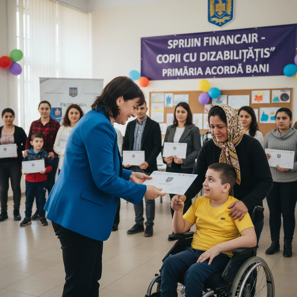 Ajutor financiar de la primărie pentru familiile cu copii cu dizabilități