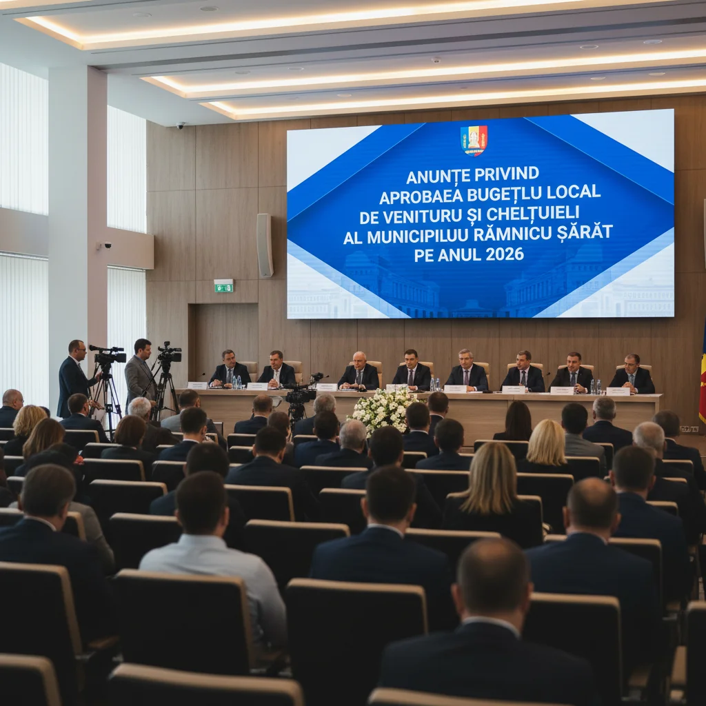 Bugetul local al Râmnicului Sărat pentru 2026 a fost aprobat