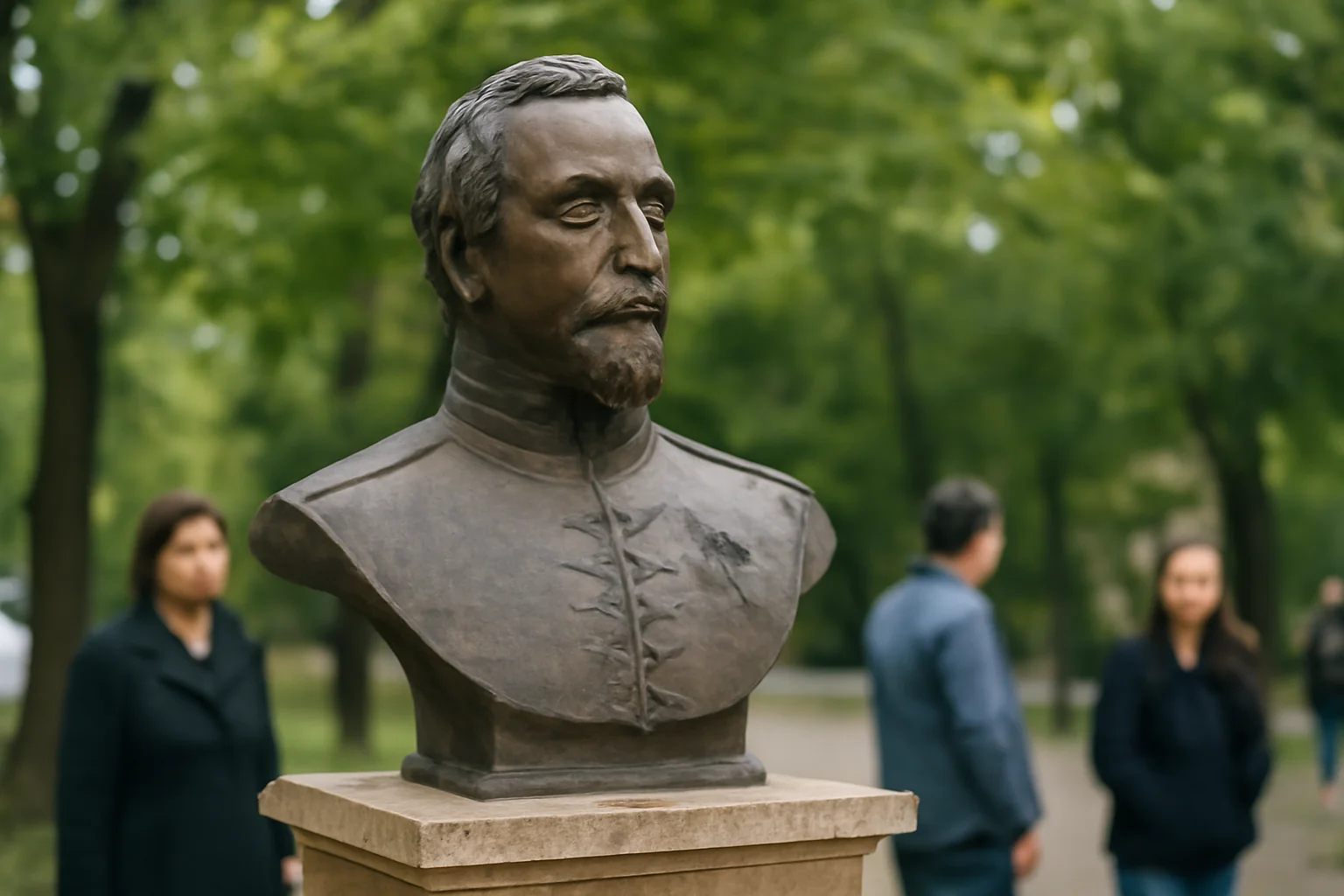 Bust al lui Alexandru Ioan Cuza realizat la Buzău pentru un proiect dedicat Unirii Principatelor