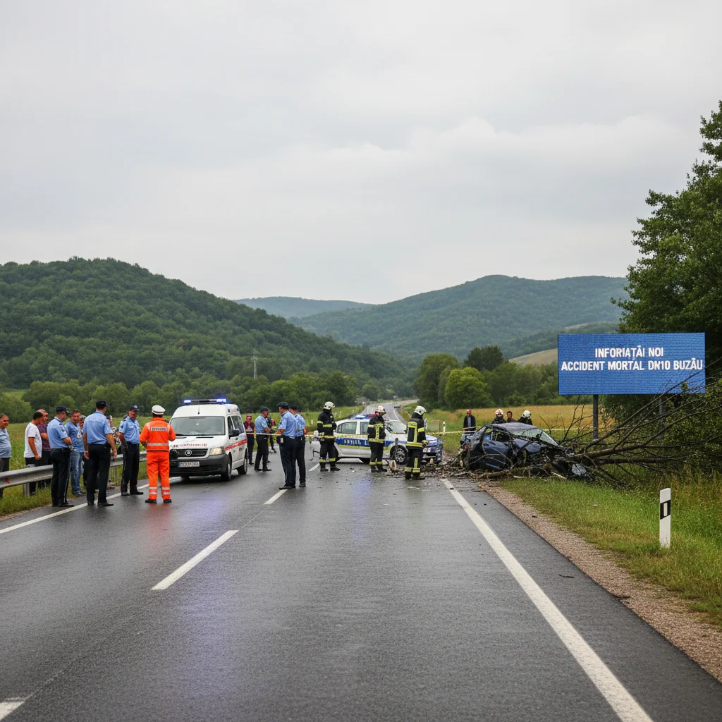 Buzău: detalii noi despre accidentul mortal de pe DN10, soldat cu decesul unui tânăr de 25 de ani