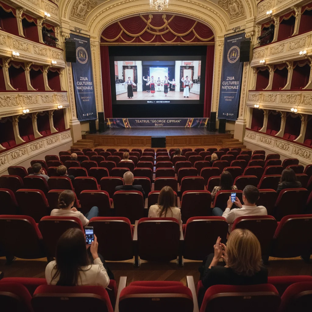 Buzău marchează Ziua Culturii Naționale cu spectacole online gratuite la Teatrul „George Ciprian”