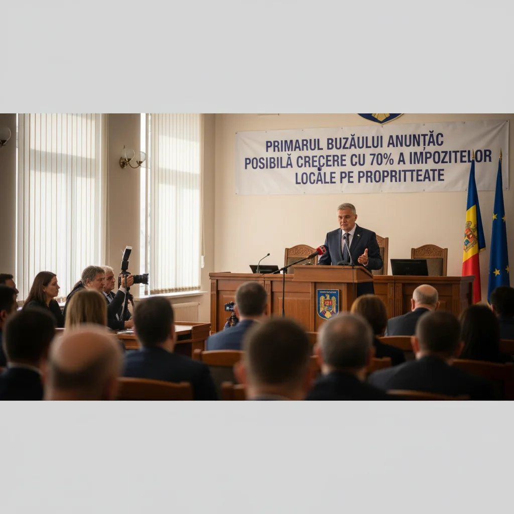 Buzău: primarul anunță posibilă majorare cu 70% a impozitelor locale pe proprietate