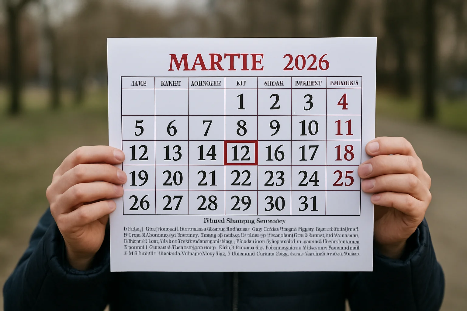 Calendar ortodox – 2026-03-12