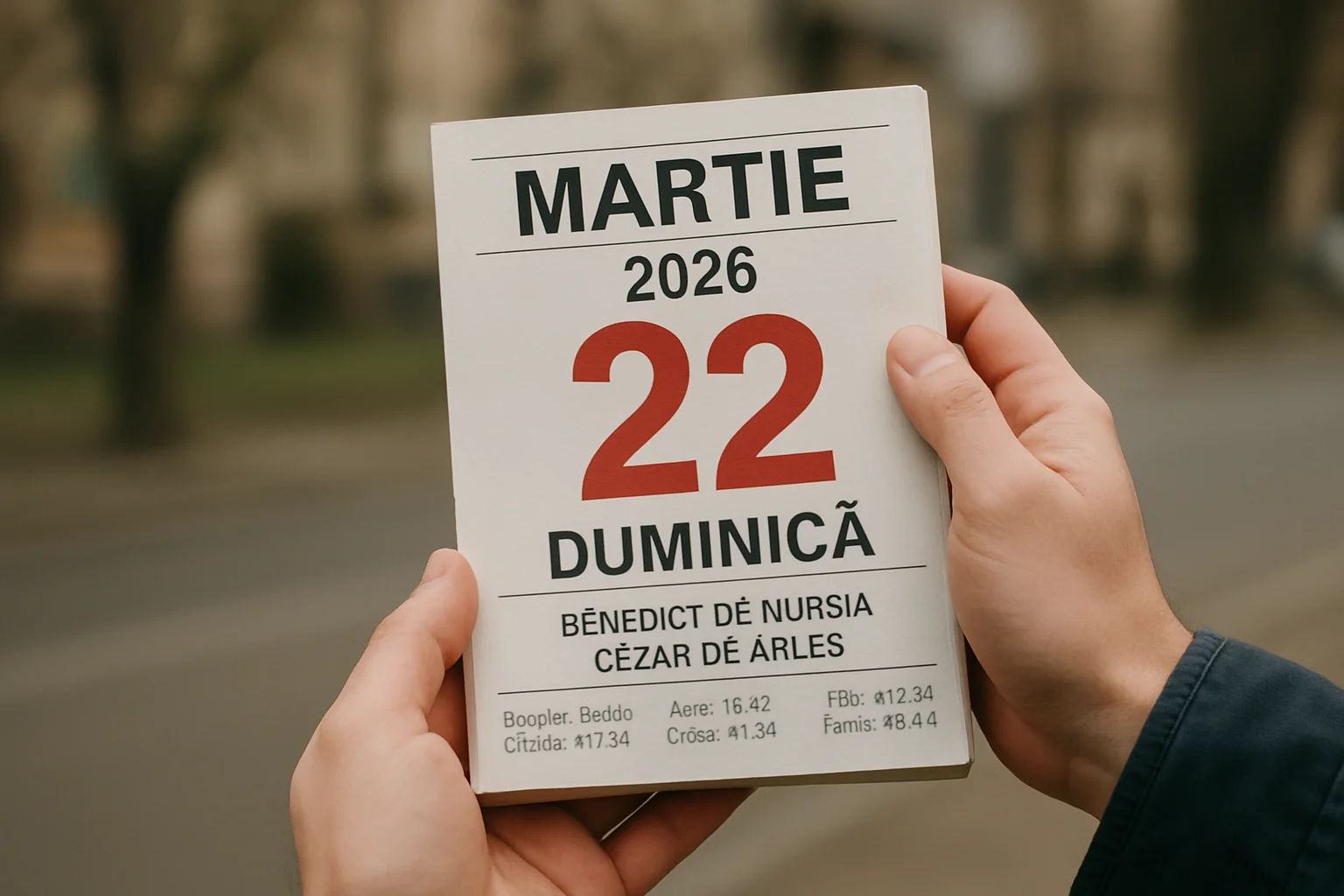 Calendar ortodox – 22 martie 2026