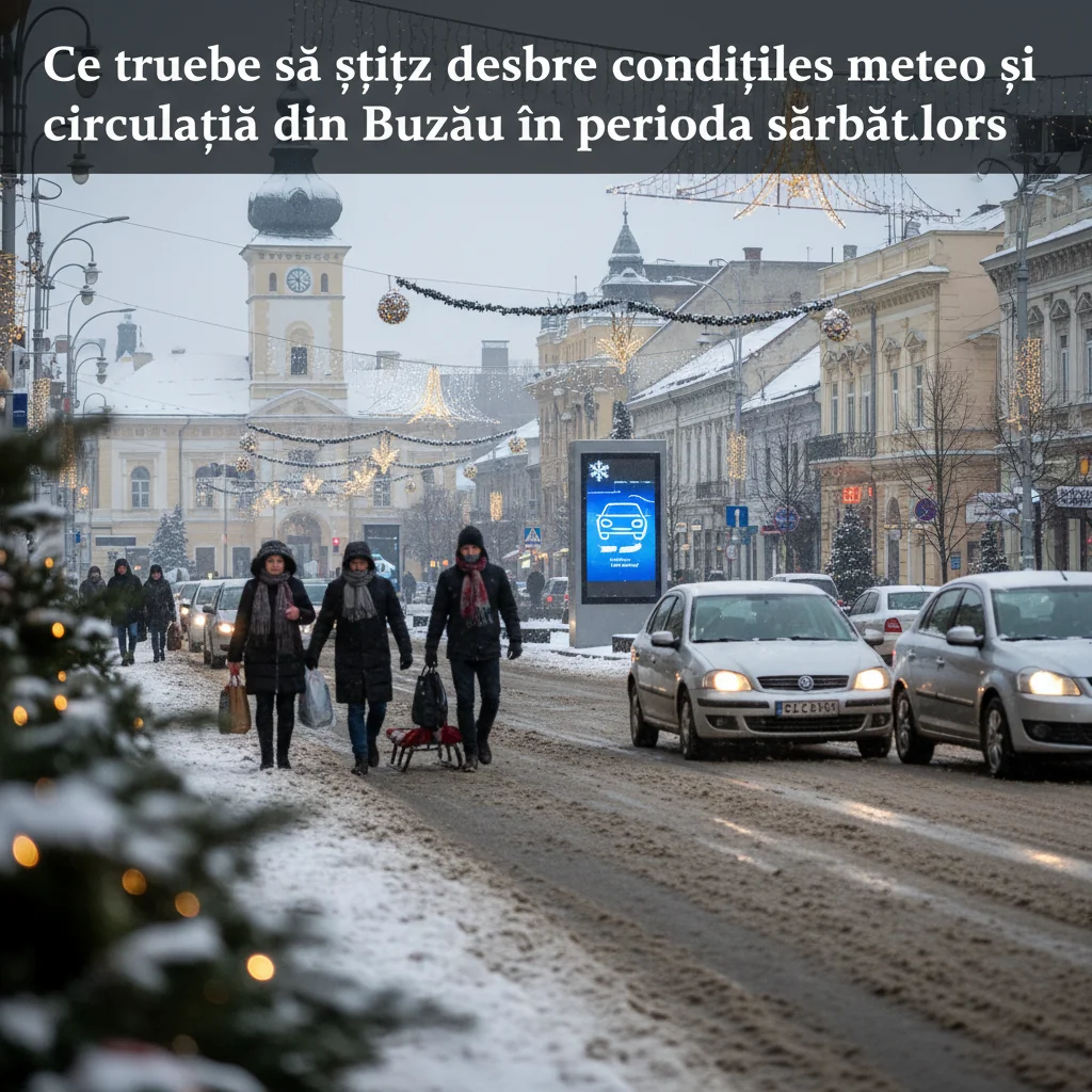 Ce trebuie să știți despre condițiile meteo și circulația din Buzău în perioada sărbătorilor