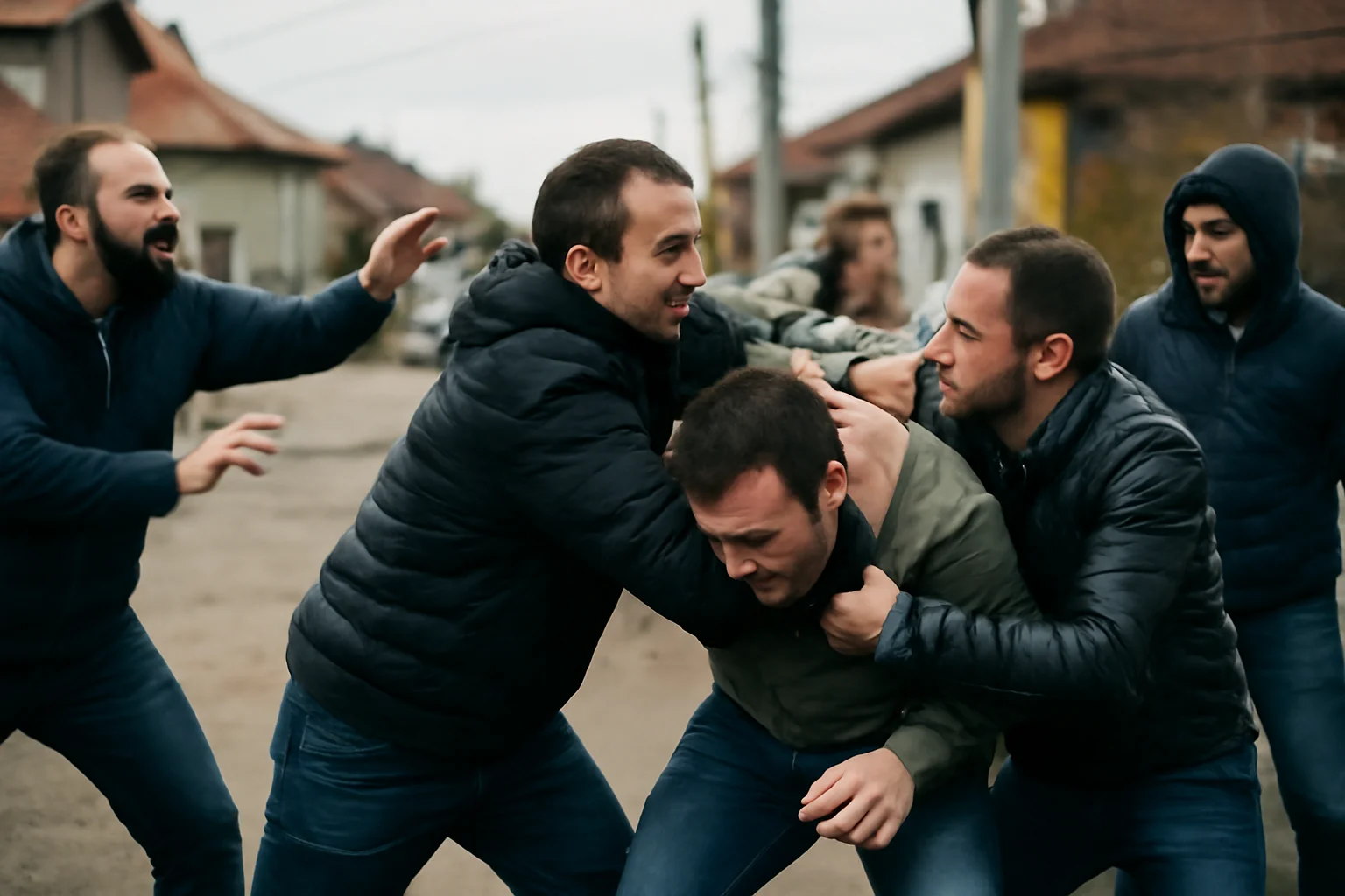 Cinci persoane rănite într-o bătaie la Calvini, județul Buzău, după un conflict transmis live pe internet