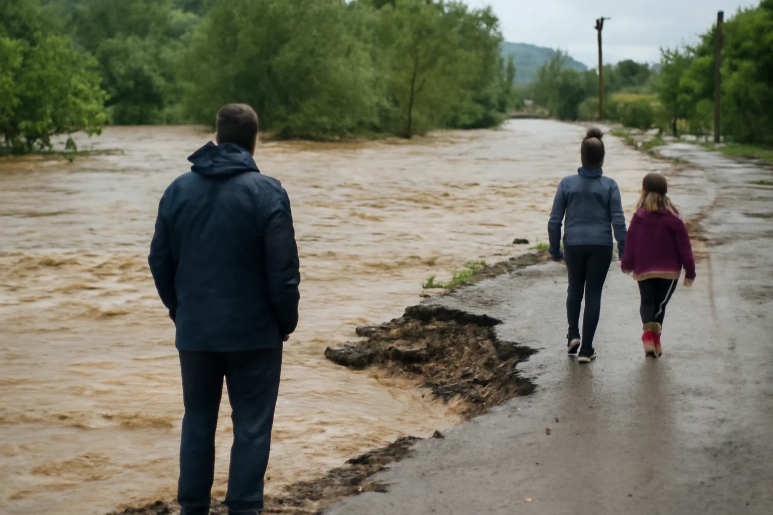 Cod roșu de inundații la Buzău pe râul Nișcov: drumuri afectate și avertizări pentru populație