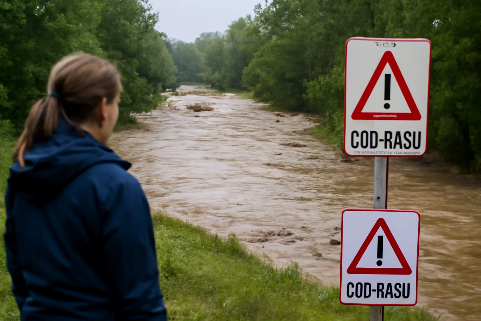 Cod roșu de inundații pe râul Nișcov, în județul Buzău. Mesaje RO-ALERT pentru locuitorii din Vernești și Tisău