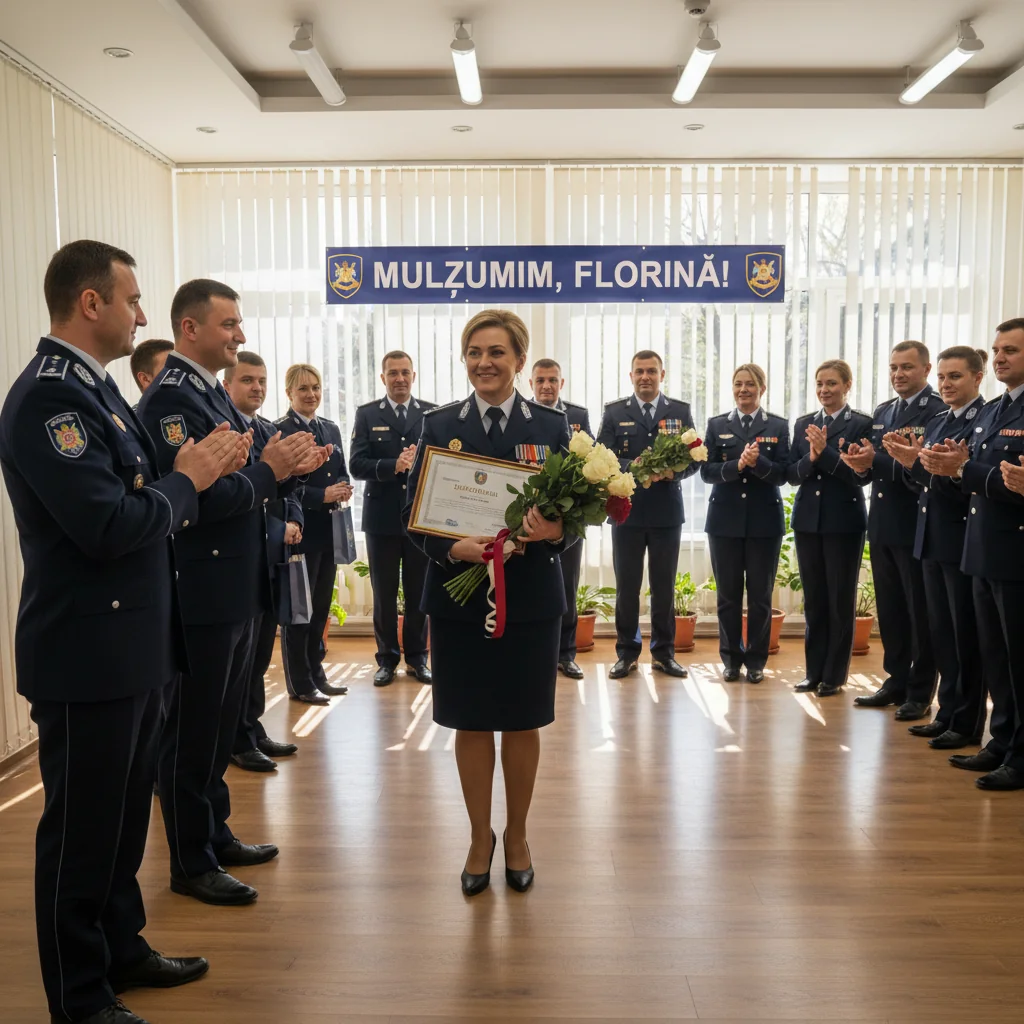 Comisar-șef Florina Crucianu se retrage din Poliția buzoiană, după o carieră în conducerea IPJ Buzău