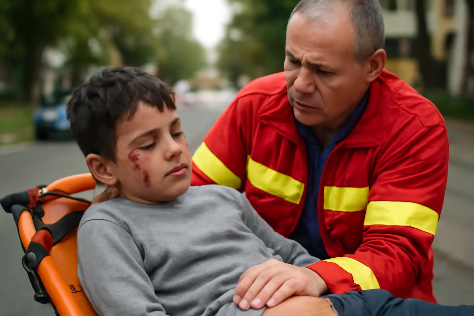 Copil de 11 ani rănit după un accident rutier în municipiul Buzău