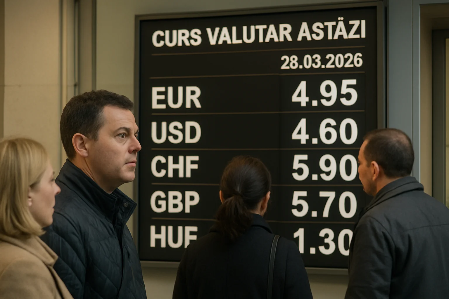 Curs valutar azi (BNR) – 2026-03-28