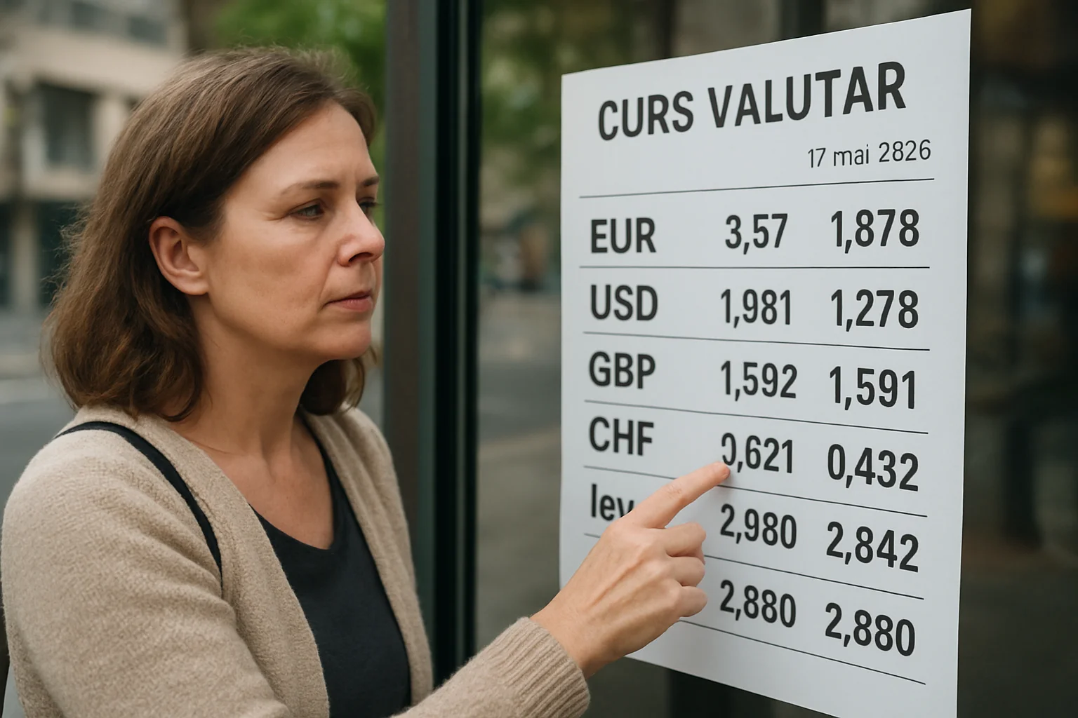 Curs valutar azi (BNR) – 2026-05-17