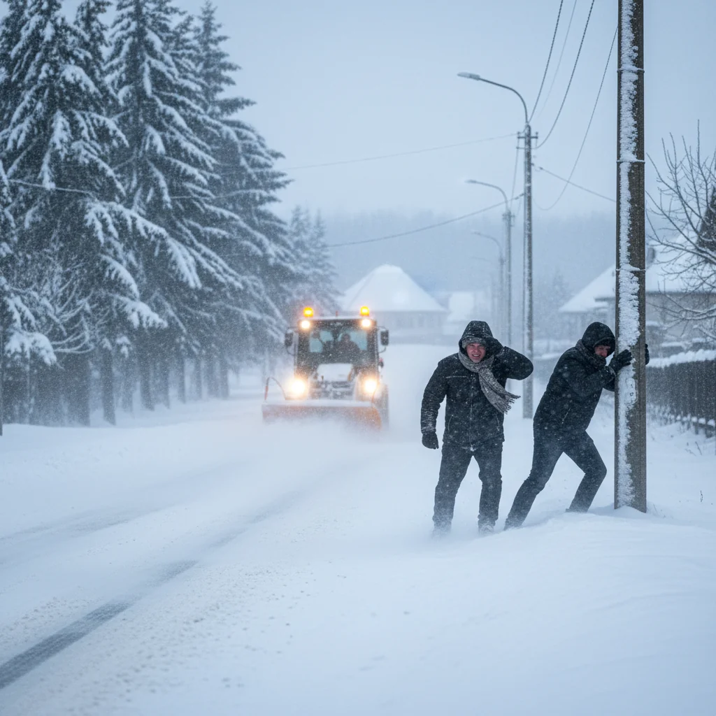 Ger sever și ninsori în Buzău pe 12 ianuarie 2026