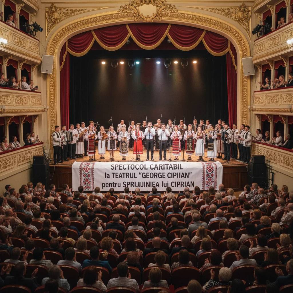 Inițiativă caritabilă la Buzău: Spectacol dedicat lui Ciprian la Teatrul „George Ciprian”