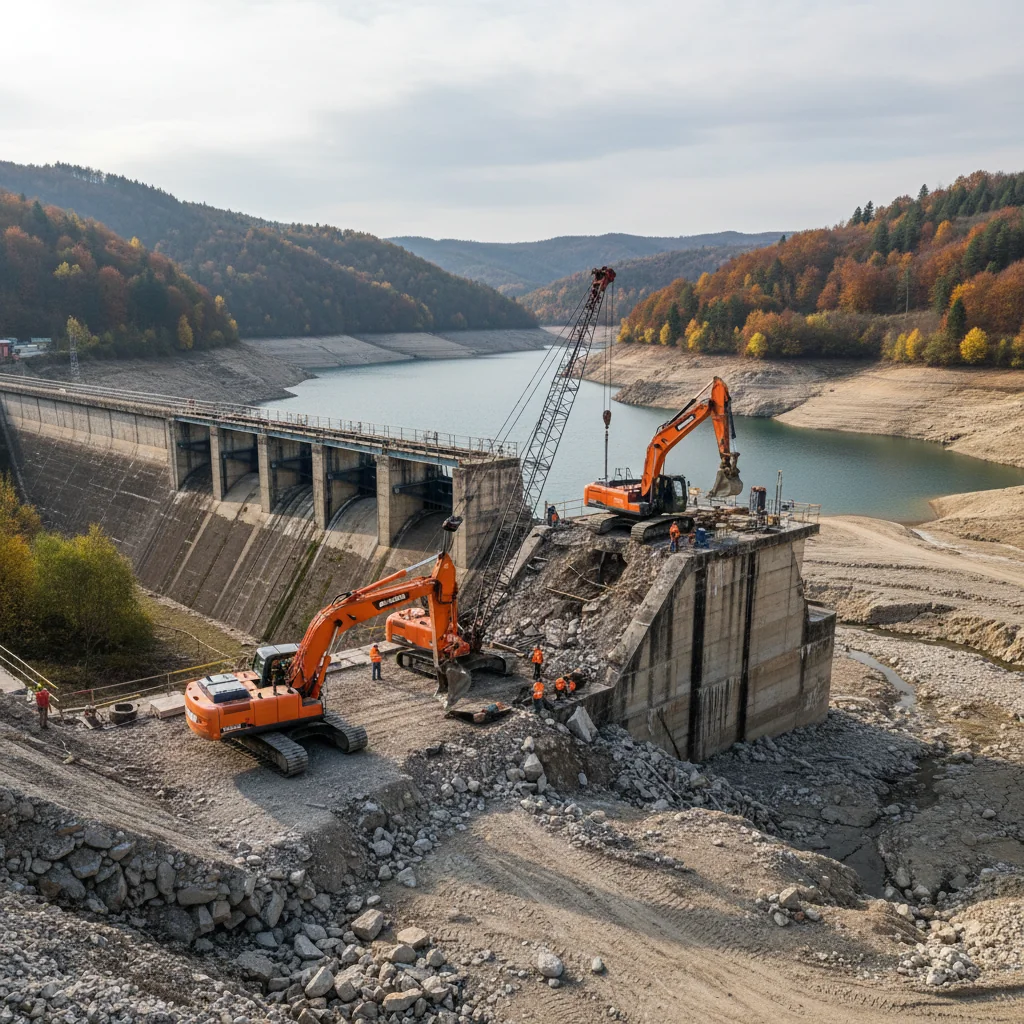 Lucrări la barajul Cireșu readuc în prim‑plan proiectul de captare a apei din Lacul Meledic