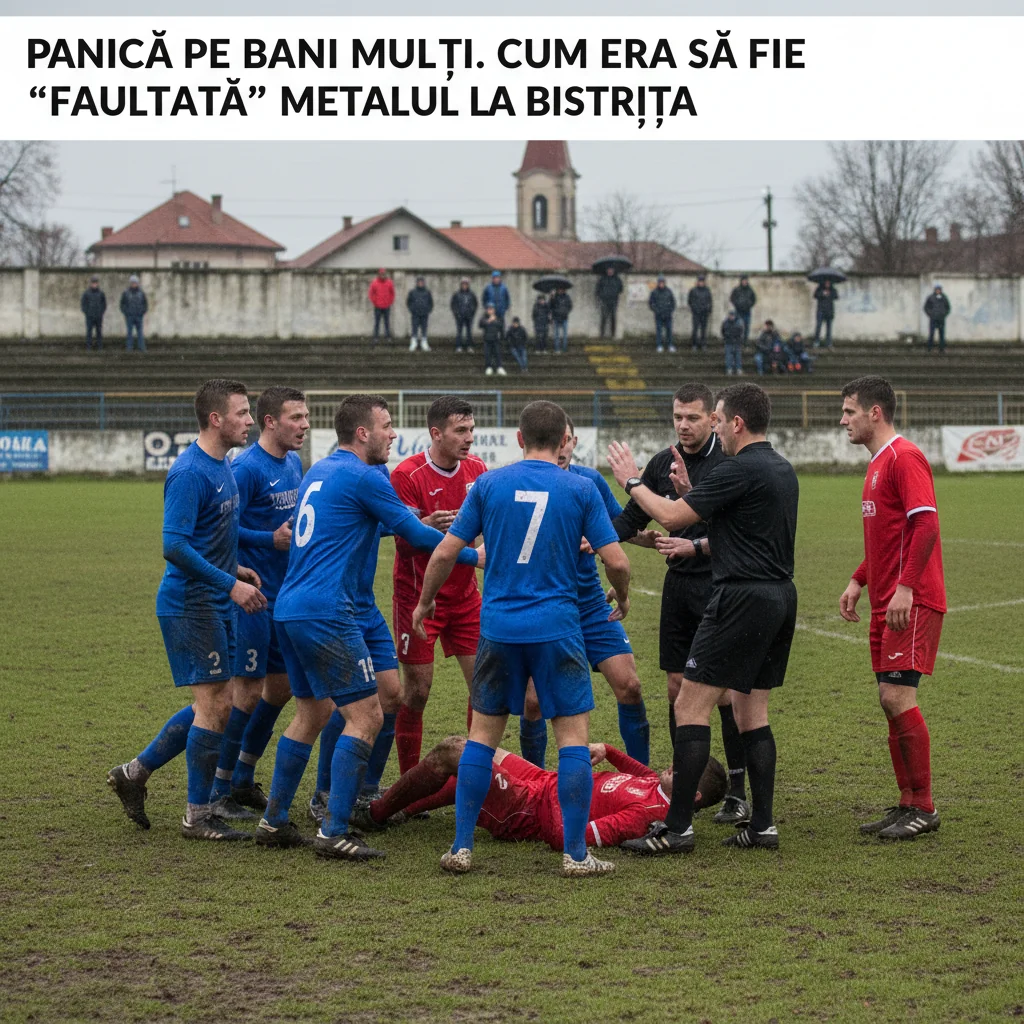 Metalul risca să fie faultat la Bistrița în panică financiară