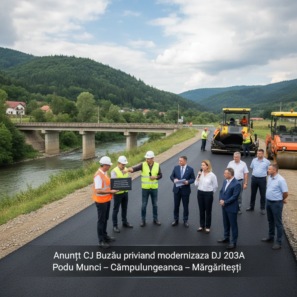 Modernizarea DJ 203A în Buzău: anunț al Consiliului Județean privind decizia de mediu