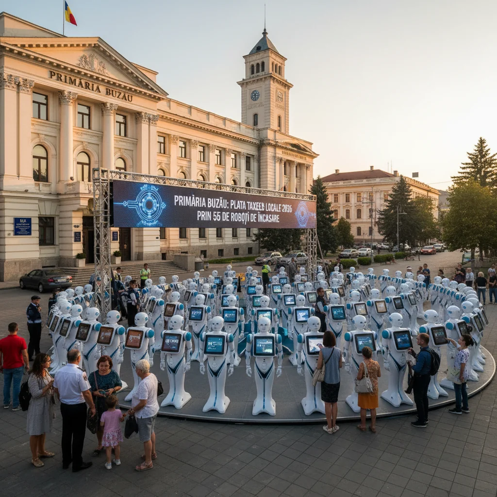 Plata taxelor locale prin roboți de încasare la Buzău, din 12 ianuarie 2026