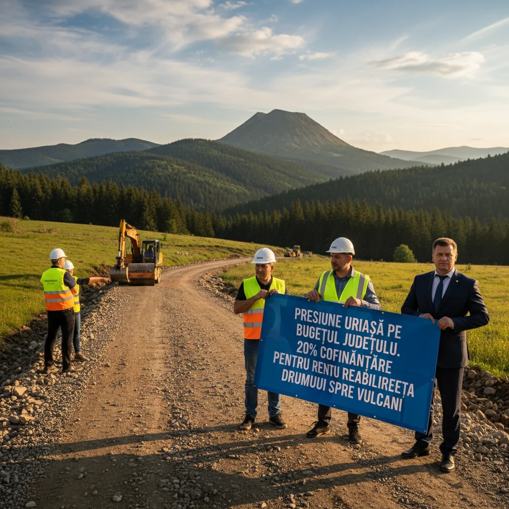 Presiune pe buget: 20% cofinanțare pentru drumul spre Vulcani