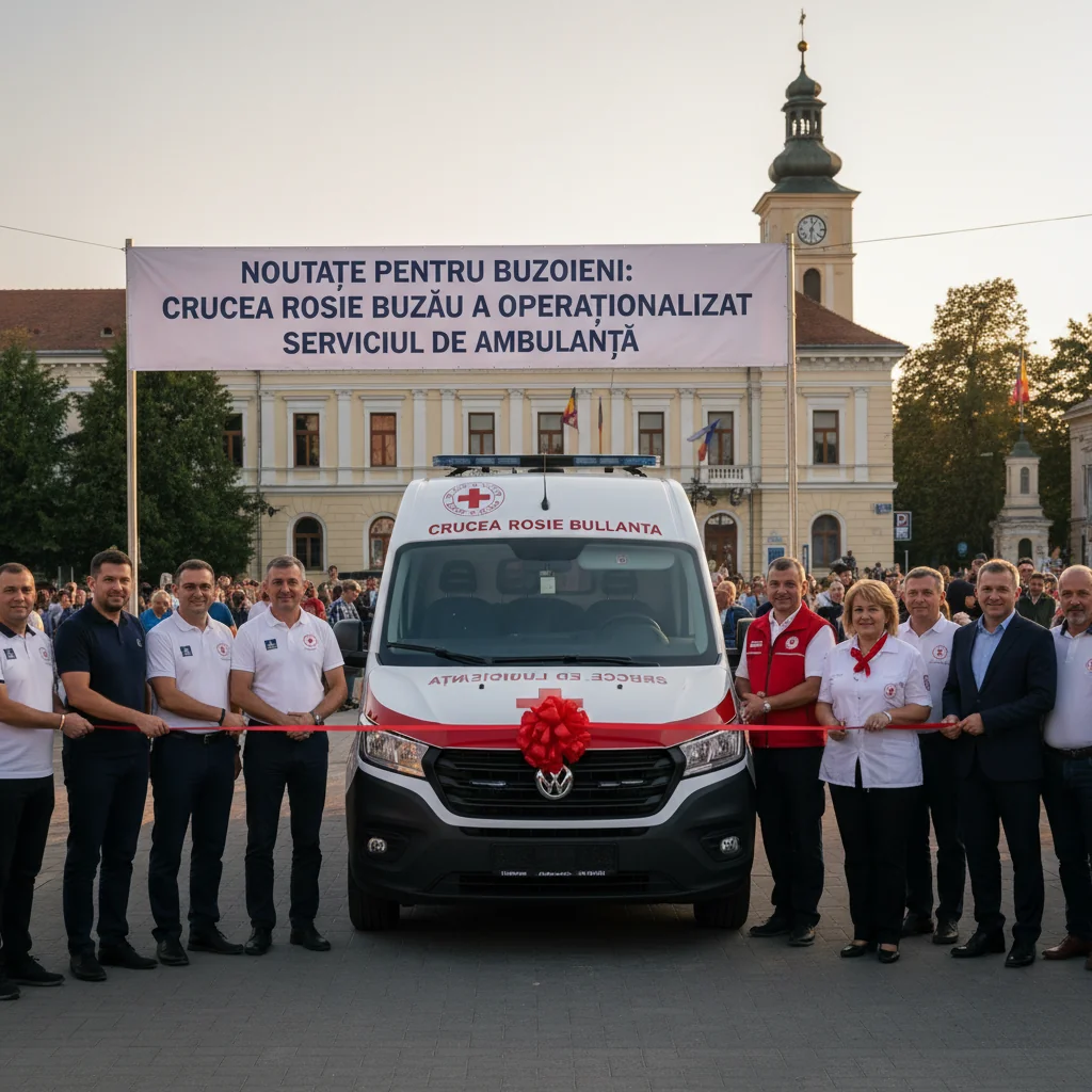 Serviciul de Ambulanță operaționalizat de Crucea Roșie Buzău
