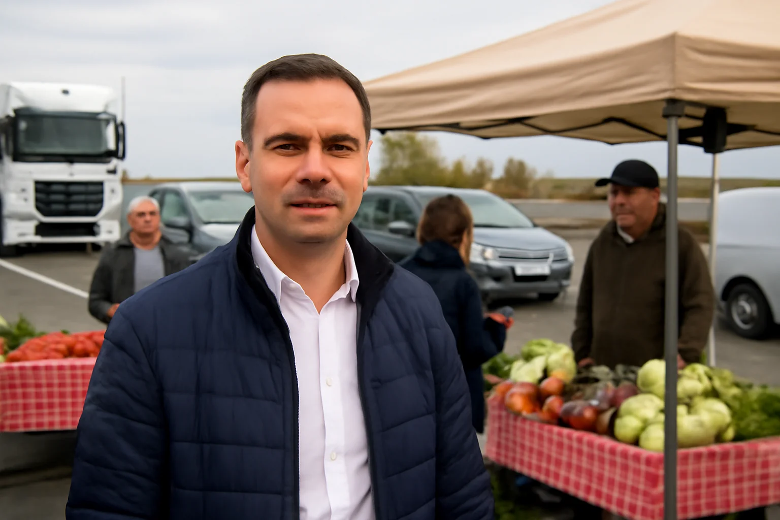 Silviu Iordache, candidat independent, vrea piețe tradiționale în parcările autostrăzii pentru susținerea producătorilor din Buzău