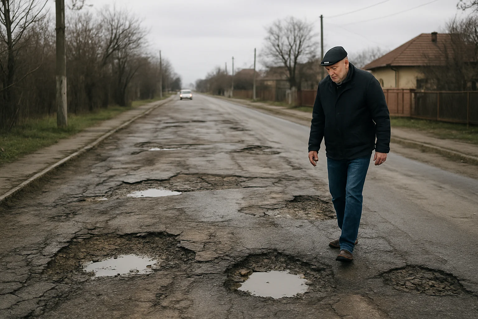 Starea infrastructurii rutiere din Buzău în februarie 2026