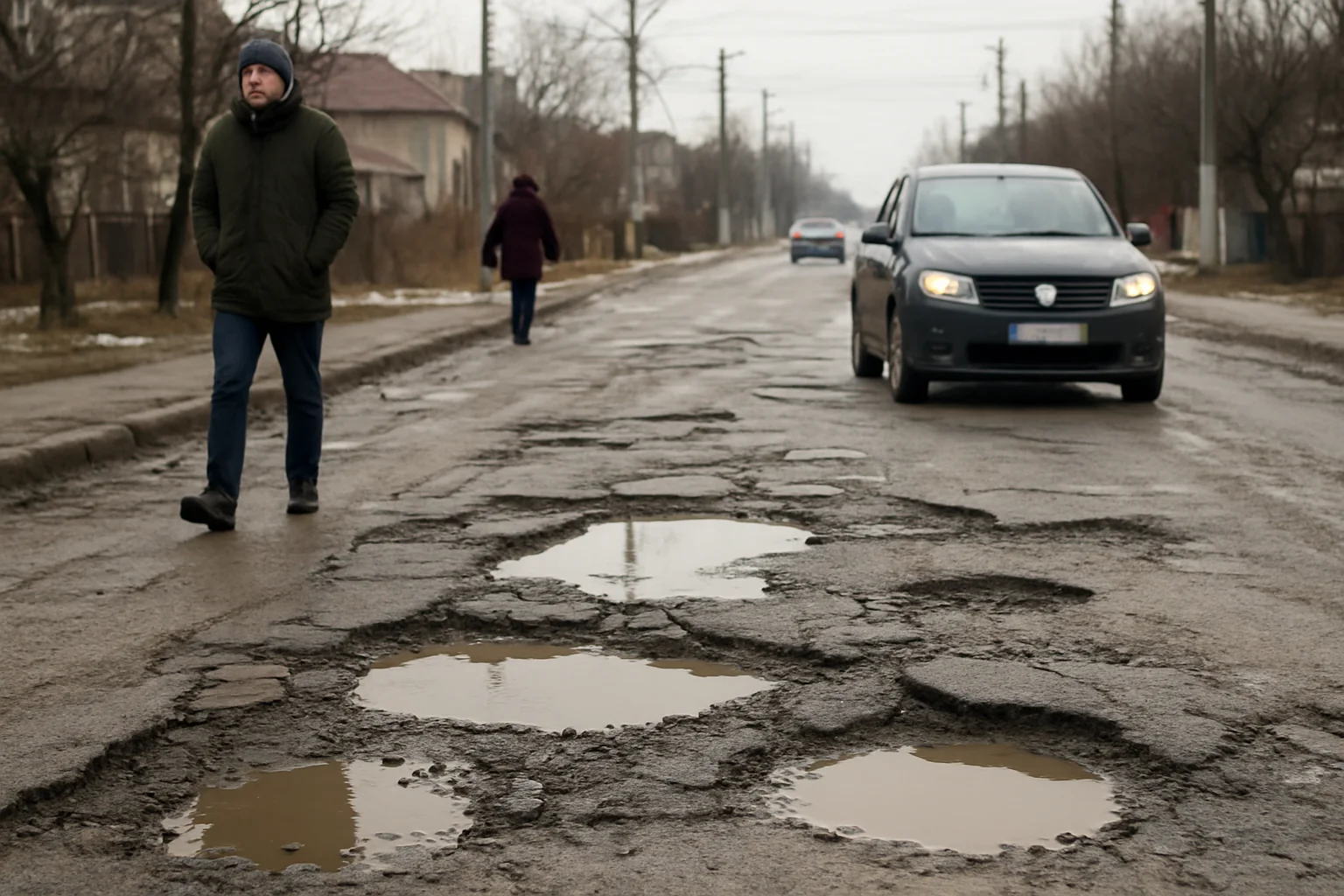 Starea infrastructurii rutiere în Buzău la început de februarie 2026