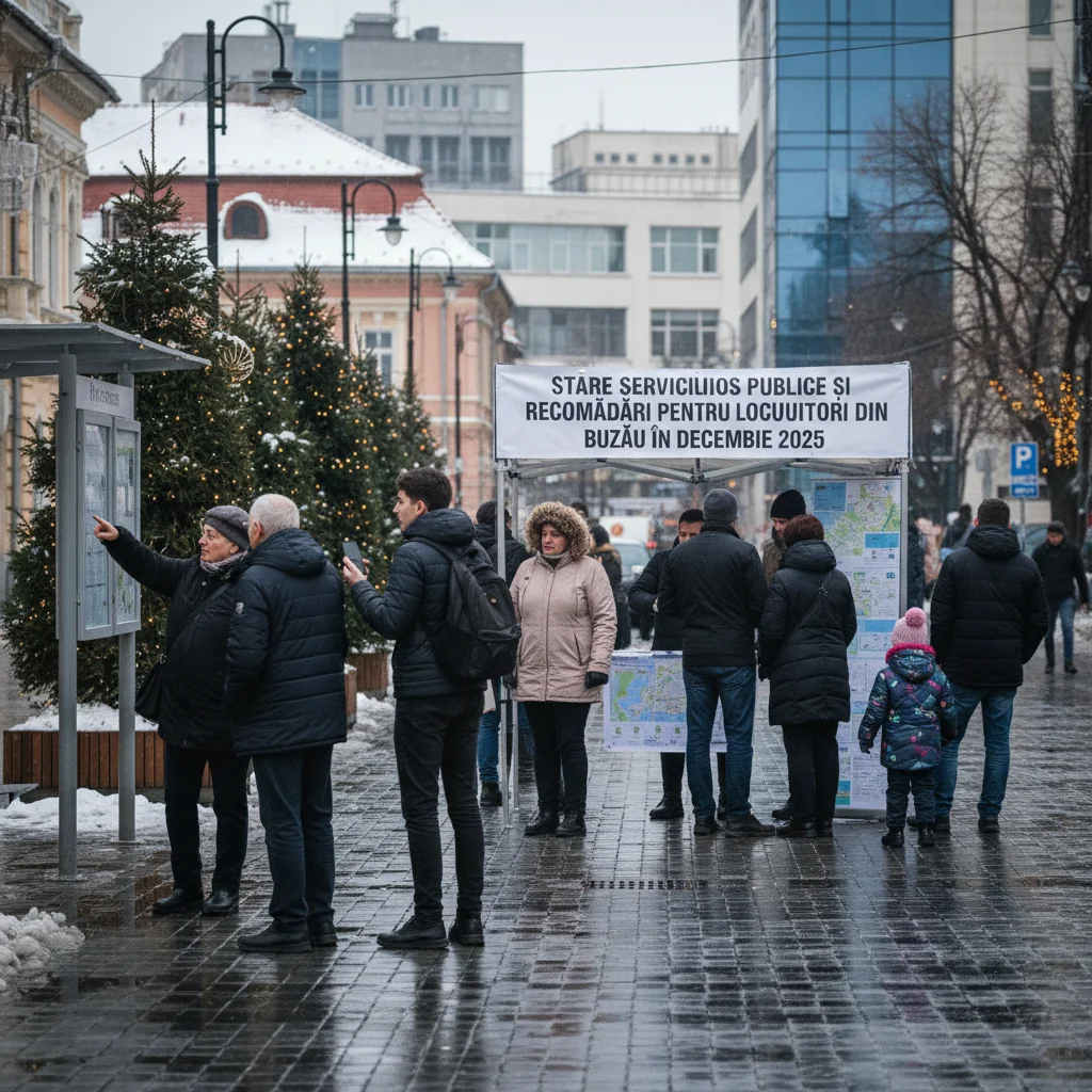 Starea serviciilor publice și recomandări pentru locuitorii din Buzău în decembrie 2025