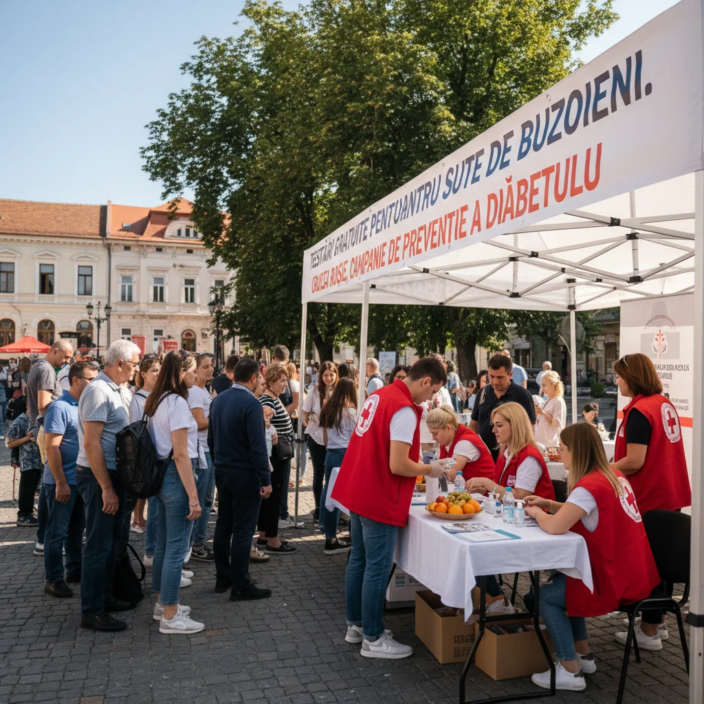 Testări gratuite de diabet pentru sute de buzoieni în campanie