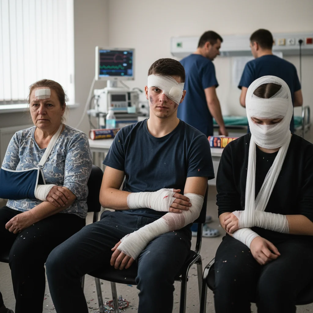 Trei persoane rănite de artificii la Buzău în perioada sărbătorilor de iarnă