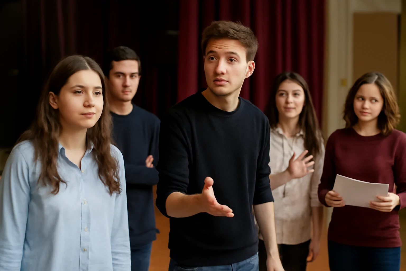 Trupă de teatru de succes la un liceu din Buzău, coordonată de un profesor de istorie