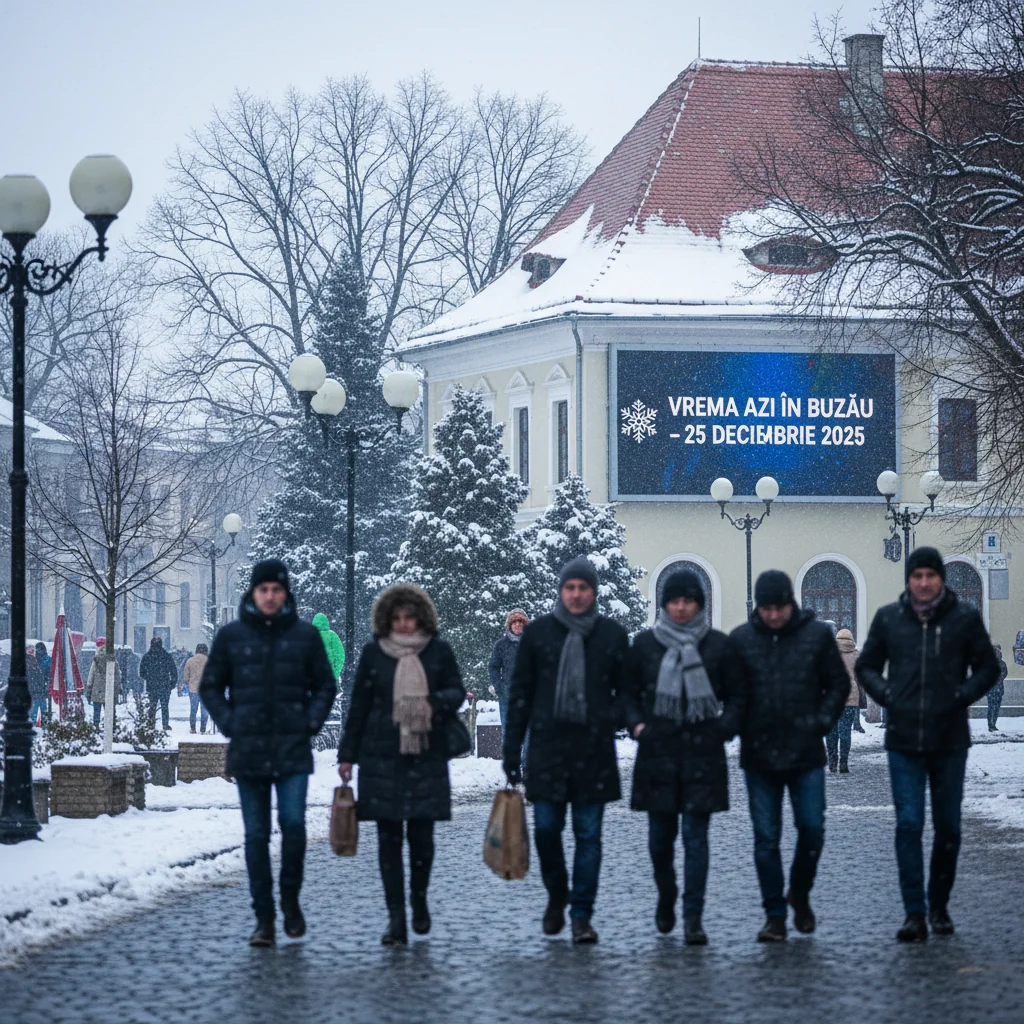 Vremea azi în Buzău – 25 decembrie 2025